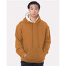 Bayside Unisex USA-Made Super Heavy Thermal Lined Hooded Sweatshirt - Bayside 930 Bayside Caramel Brown/ Cream M