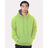 Bayside Unisex USA-Made Super Heavy Thermal Lined Hooded Sweatshirt - Bayside 930 Bayside Lime Green/ Dark Grey M