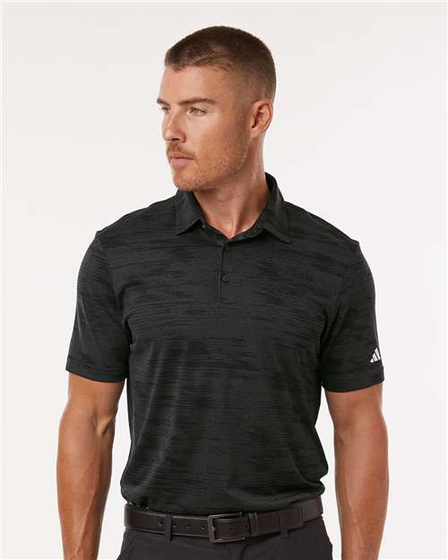 Adidas A2005 Men's Ultimate365 Textured Stripe Polo Designed For Everyday Comfort And Style