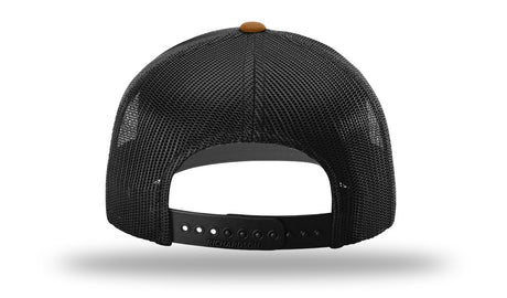 Richardson 112 Caramel / Black back view