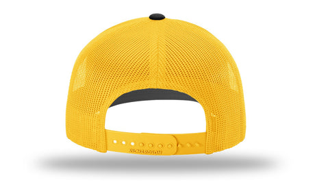 Richardson 112 Black / Gold back view