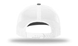 Richardson 112 Black / White / Heather Grey back view