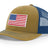 Joe's USA Flag Snapback Trucker Cap Caps Joe's USA Biscuit / True Blue OSFM