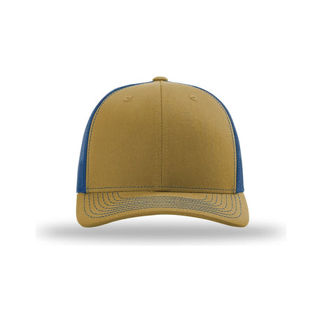 Richardson 112 Snapback Trucker Cap (Full Case/ Call For Bulk Purchase Details) Caps Richardson Biscuit / True Blue OSFM