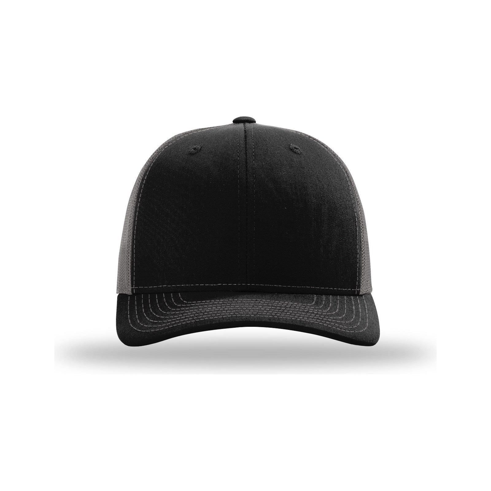 Richardson Snapback Trucker Cap - OSFM - Richardson 112 Caps Richardson Black / Charcoal OSFM