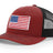 Joe's USA Flag Snapback Trucker Cap Caps Joe's USA Cardinal / Black OSFM