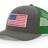 Joe's USA Flag Snapback Trucker Cap Caps Joe's USA Charcoal / Kelly Green OSFM