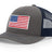 Joe's USA Flag Snapback Trucker Cap Caps Joe's USA Charcoal / Navy OSFM