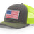 Joe's USA Flag Snapback Trucker Cap Caps Joe's USA Charcoal / Neon Yellow OSFM