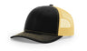 Richardson 112 Black / Vegas Gold main front view