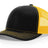 Richardson 112 Black / Gold main front view