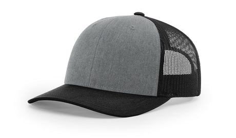 Richardson 112 Heather Grey / Black - Alternate main front view