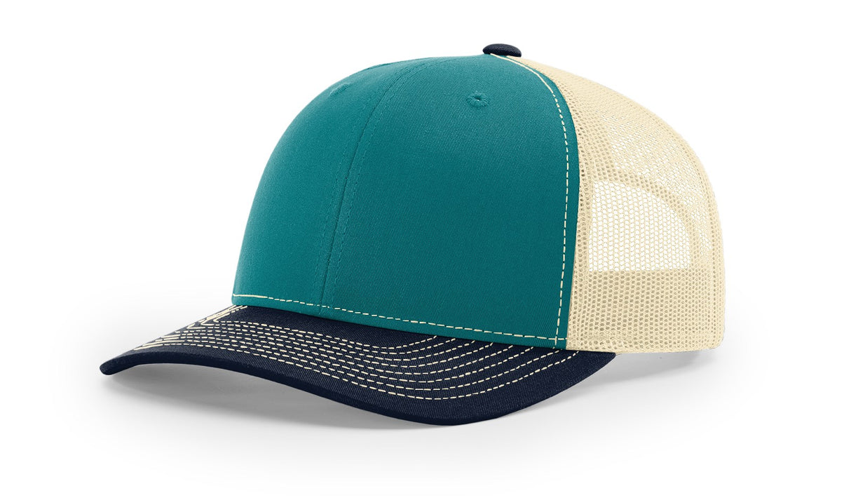 Richardson 112 Blue Teal / Birch / Navy main front view