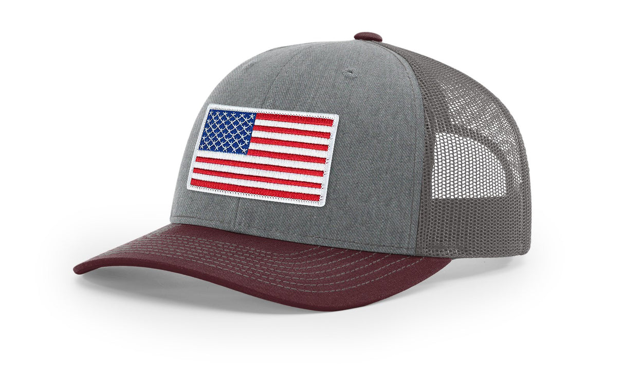 Joe's USA Flag Snapback Trucker Cap