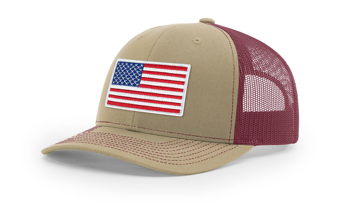 Joe's USA Flag Snapback Trucker Cap