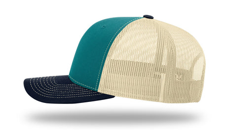 Richardson 112 Blue Teal / Birch / Navy side view