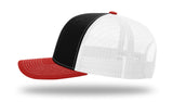 Richardson 112 Black / White / Red side view