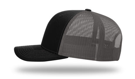 Richardson 112 Black / Charcoal side view