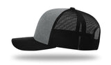 Richardson 112 Heather Grey / Black - Alternate side view