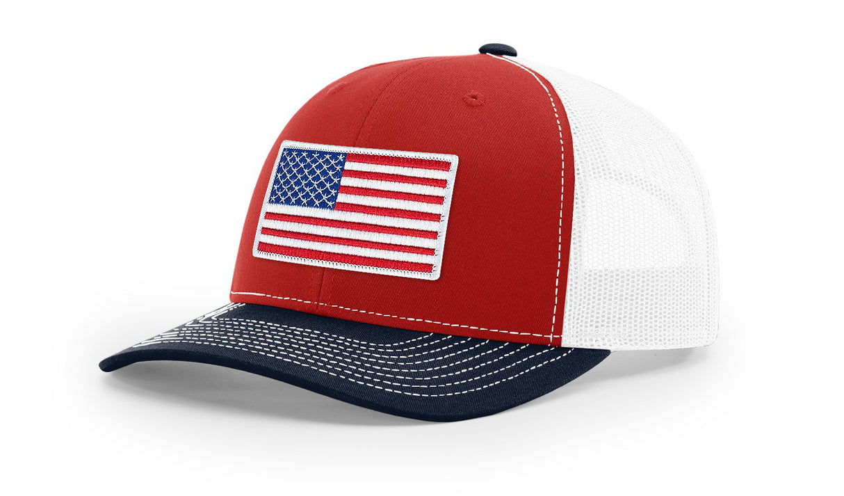 Joe's USA Flag Snapback Trucker Cap