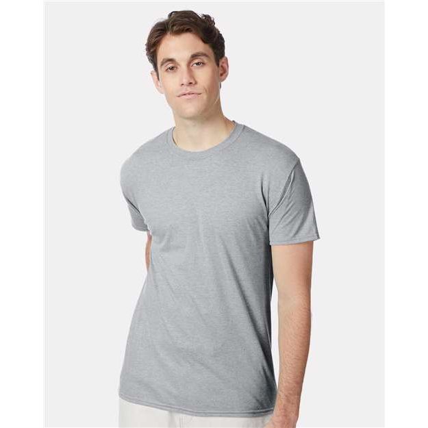 Hanes Perfect-T Triblend T-Shirt - Silverstone Heather - Hanes 42TB Hanes Silverstone Heather S