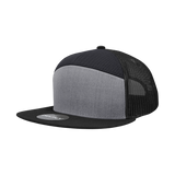 Decky 7 Panel High Profile Structured Cotton Blend Trucker | Decky 1133