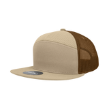 Decky 7 Panel High Profile Structured Cotton Blend Trucker | Decky 1133