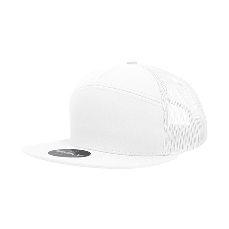 Decky 7 Panel High Profile Structured Cotton Blend Trucker | Decky 1133