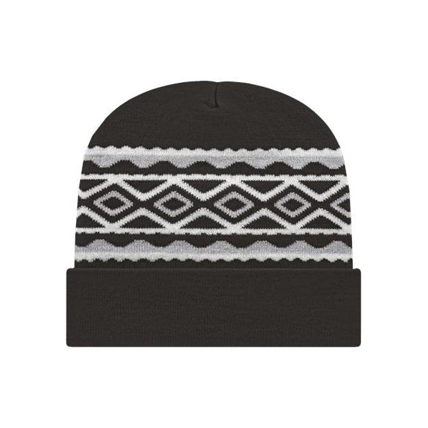 CAP AMERICA USA- Made Diamond Cuffed Beanie - CAP AMERICA RKD12 CAP AMERICA