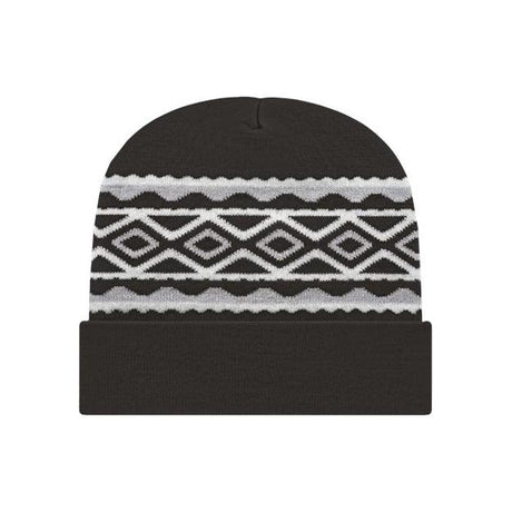 CAP AMERICA USA- Made Diamond Cuffed Beanie - CAP AMERICA RKD12 CAP AMERICA