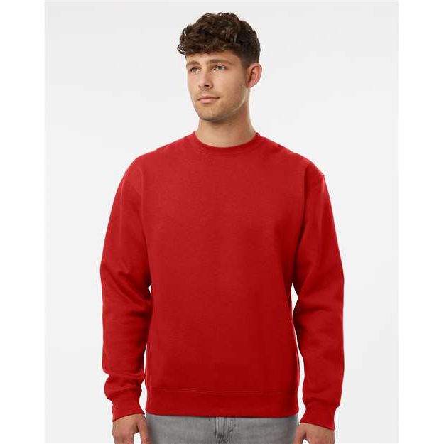 Independent Trading Co. Heavyweight Crewneck Sweatshirt - Red - Independent Trading Co. IND3000 Independent Trading Co.