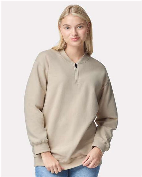 Gildan SF008 Unisex Softstyle Midweight 1/4 Zip Sweatshirt
