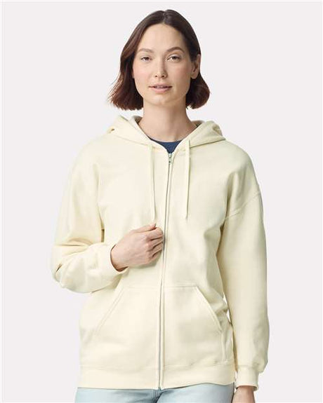Gildan SF600 Unisex Softstyle Full-Zip Hooded Sweatshirt