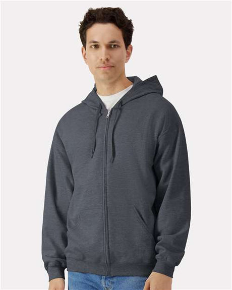 Gildan SF600 Unisex Softstyle Full-Zip Hooded Sweatshirt