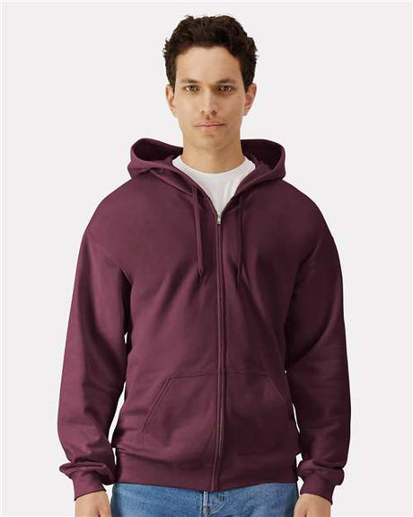 Gildan SF600 Unisex Softstyle Full-Zip Hooded Sweatshirt