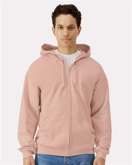 Gildan SF600 Unisex Softstyle Full-Zip Hooded Sweatshirt