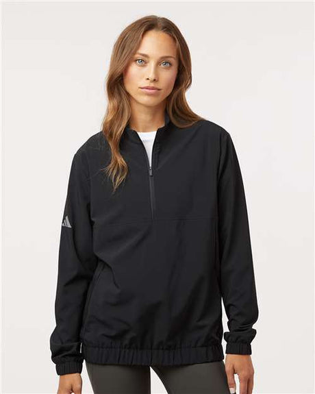 Adidas Women's Stretch Woven Half-Zip Pullover - Adidas A706