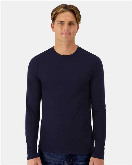 Hanes 484L Unisex Cool DRI Cotton Touch Long Sleeve T-Shirt