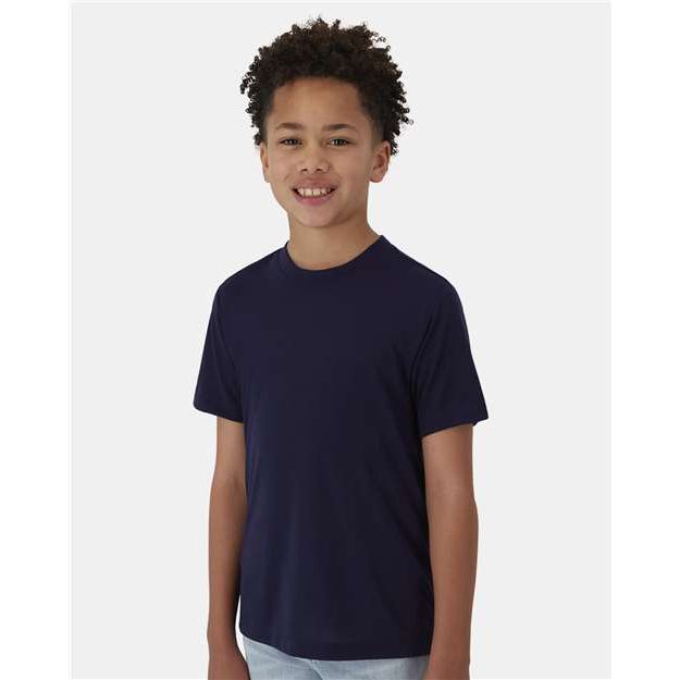 Hanes Cool DRI® Youth Cotton Touch T-Shirt - Hanes 484Y Hanes Athletic Navy XS