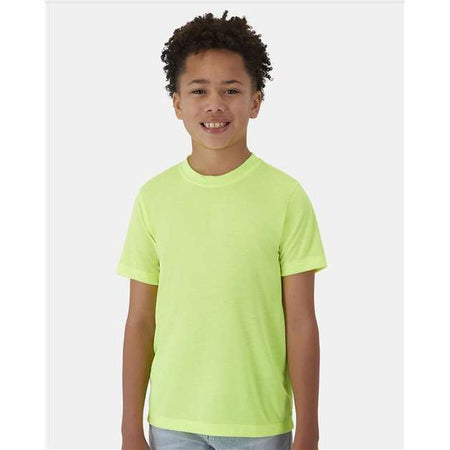 Hanes Cool DRI® Youth Cotton Touch T-Shirt - Hanes 484Y Hanes Safety Green XS