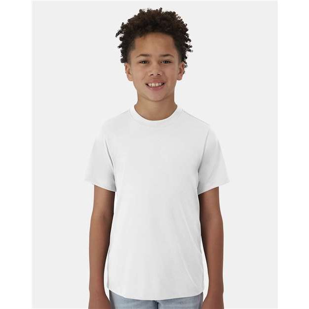 Hanes Cool DRI® Youth Cotton Touch T-Shirt - Hanes 484Y Hanes White XS