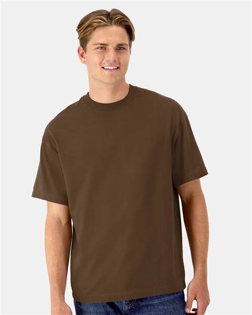 Hanes Beefy-T® Retro Street T-Shirt - Hanes 5180R Hanes Army Brown S