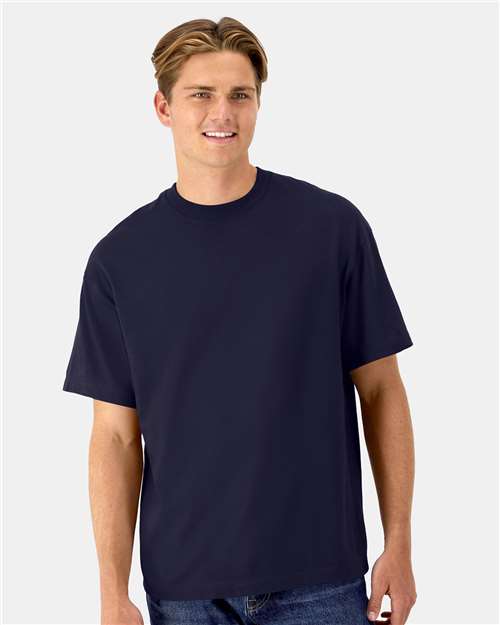 Hanes Beefy-T® Retro Street T-Shirt - Hanes 5180R Hanes Athletic Navy S