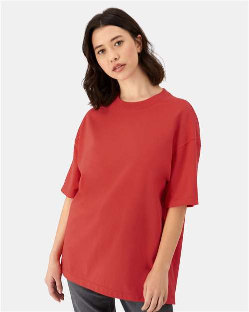 Hanes Beefy-T® Retro Street T-Shirt - Hanes 5180R Hanes Poppy Red S