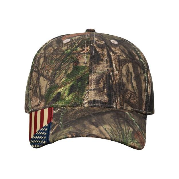 Kati Camo Woven USA Flag Cap - Kati LC350 Kati Xtra/ USA Flag Adjustable