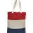 Q-Tees 11L Tri-Color Tote - Q-Tees Q125900 Q-Tees Navy/ Natural/ Red One Size