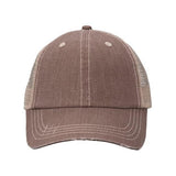 Valucap Contrast Stitch Cap - Valucap VC990 Valucap Brown/ Khaki Adjustable