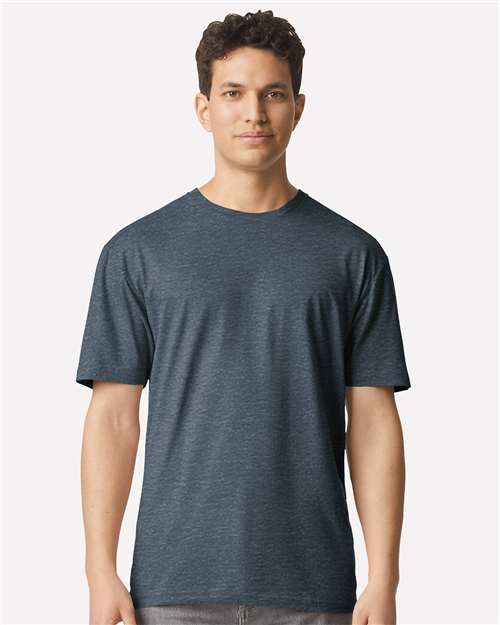 Gildan Light Cotton T-Shirt - Heather Navy - Gildan 3000 Gildan Heather Navy XL