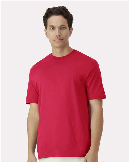 Gildan Light Cotton T-Shirt - Red - Gildan 3000 Gildan