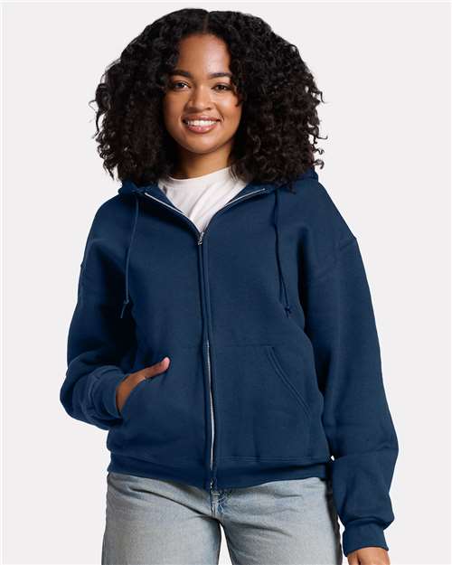 JERZEES Unisex Rugged Full-Zip Hooded Sweatshirt - JERZEES Z12MR